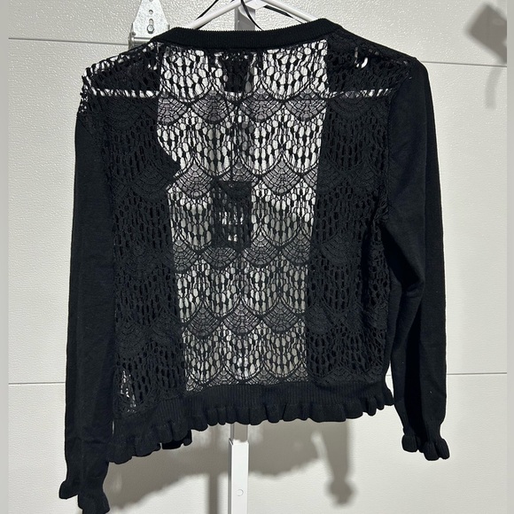 DKNY Women's Open-Stitch Drop-Shoulder Cardigan Sweater NWT - Picture 2 of 6